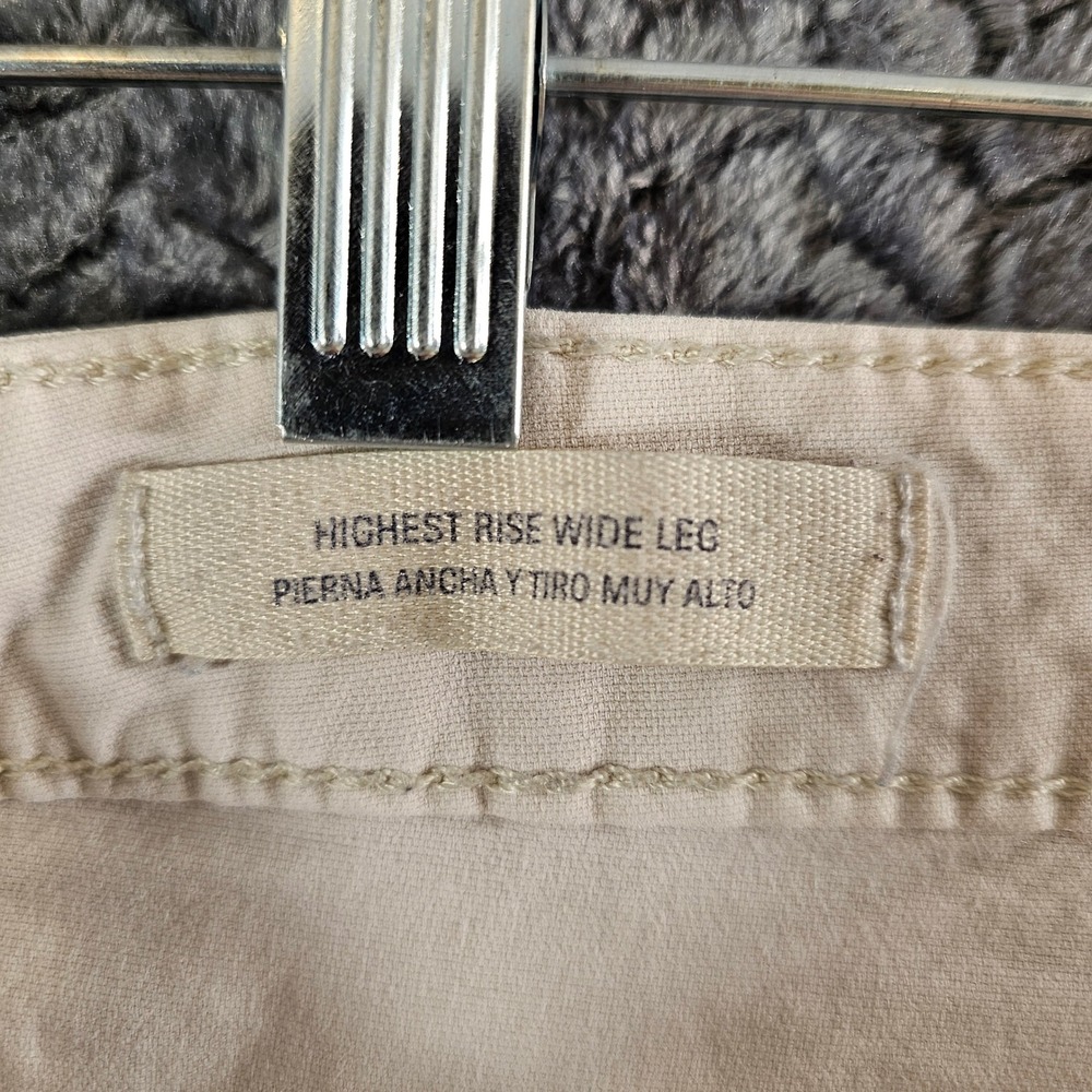 Universal Thread Womens 2 Beige Highest Rise Wide Leg Pants - Picture 8 of 9